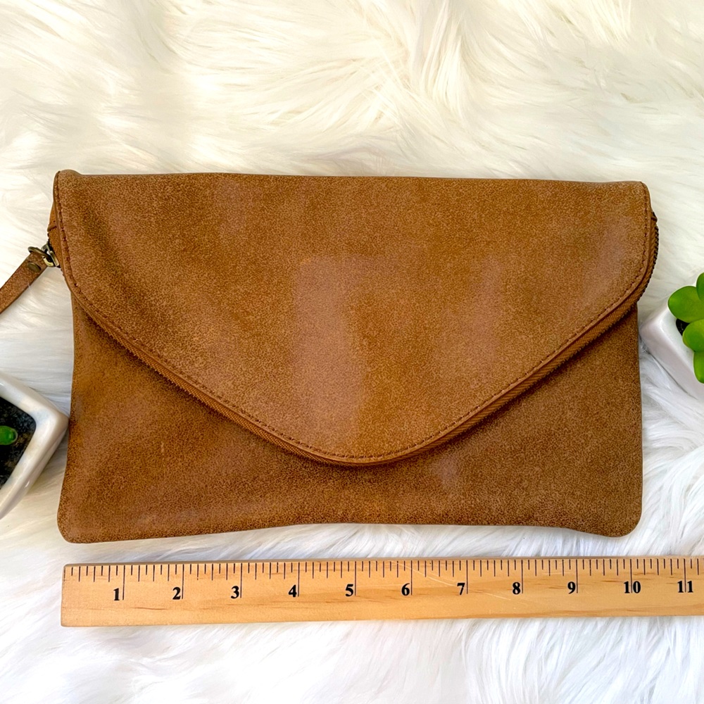 J. Crew Leather Clutch, like new condition